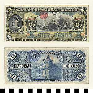 Thumbnail of Bank Note: Mexico, 10 Pesos (1992.23.1183)