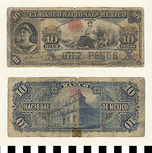 Thumbnail of Bank Note: Mexico, 10 Pesos (1992.23.1185)