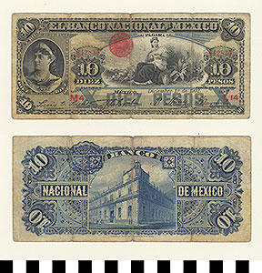 Thumbnail of Bank Note: Mexico, 10 Pesos (1992.23.1186)