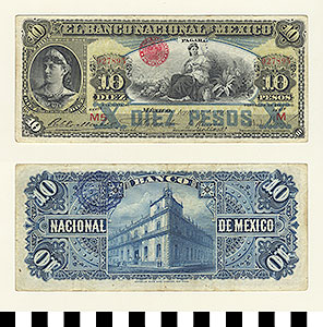 Thumbnail of Bank Note: Mexico, 10 Pesos (1992.23.1187)