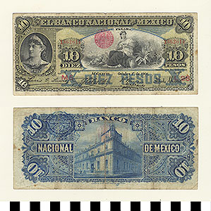 Thumbnail of Bank Note: Mexico, 10 Pesos (1992.23.1188)