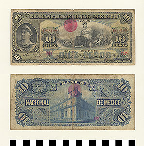 Thumbnail of Bank Note: Mexico, 10 Pesos (1992.23.1191)
