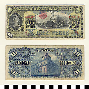 Thumbnail of Bank Note: Mexico, 10 Pesos (1992.23.1195)