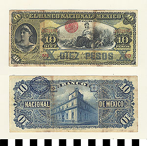 Thumbnail of Bank Note: Mexico, 10 Pesos (1992.23.1196)