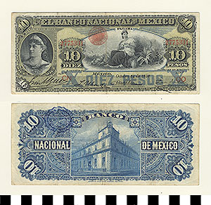 Thumbnail of Bank Note: Mexico, 10 Pesos (1992.23.1197)