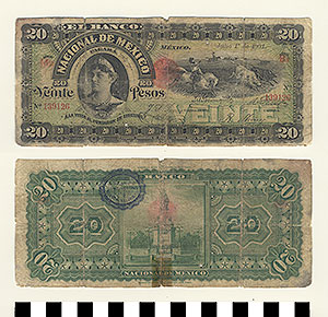 Thumbnail of Bank Note: Mexico, 20 Pesos (1992.23.1200)