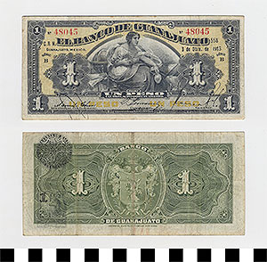 Thumbnail of Bank Note: Mexico, 1 Peso (1992.23.1216)