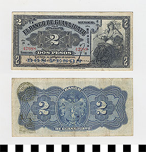 Thumbnail of Bank Note: Mexico, 2 Pesos (1992.23.1217)