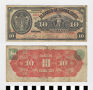 Thumbnail of Bank Note: Mexico, 10 Pesos (1992.23.1219)