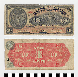 Thumbnail of Bank Note: Mexico, 10 Pesos (1992.23.1220)