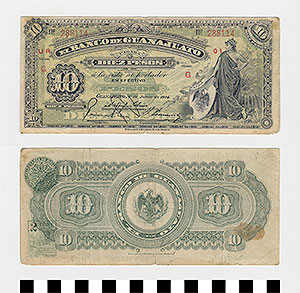Thumbnail of Bank Note: Mexico, 10 Pesos (1992.23.1222)