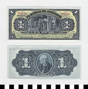 Thumbnail of Bank Note: Mexico, 1 Peso (1992.23.1226)