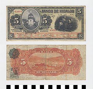 Thumbnail of Bank Note: Mexico, 5 Pesos (1992.23.1227)