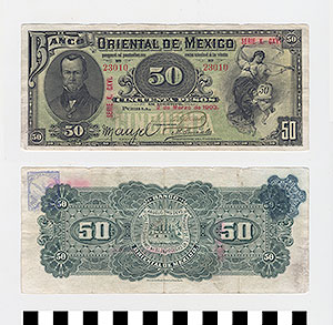 Thumbnail of Bank Note: Mexico, 50 Pesos (1992.23.1244)