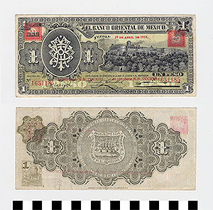 Thumbnail of Bank Note: Mexico, 1 Peso (1992.23.1248)