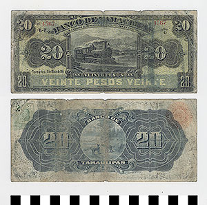 Thumbnail of Bank Note: Mexico, 20 Pesos (1992.23.1257)