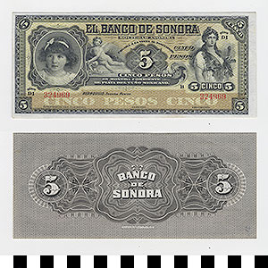 Thumbnail of Bank Note: Mexico, 5 Pesos (1992.23.1261)