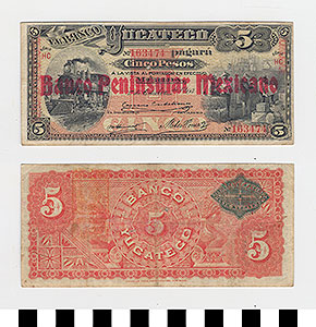 Thumbnail of Bank Note: Mexico, 5 Pesos (1992.23.1264)