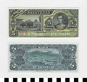 Thumbnail of Bank Note: Mexico, 5 Pesos (1992.23.1268)