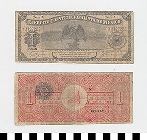 Thumbnail of Bank Note: Mexico, 1 Peso (1992.23.1270)