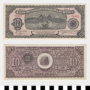Thumbnail of Bank Note: Mexico, 10 Pesos (1992.23.1274)