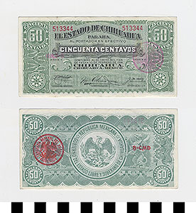 Thumbnail of Bank Note: Mexico, 50 Centavos (1992.23.1280)