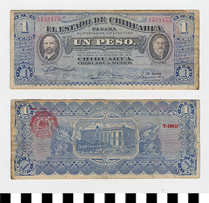Thumbnail of Bank Note: Mexico, 1 Peso  (1992.23.1281)