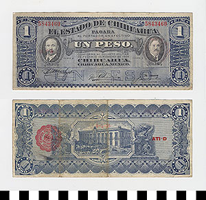 Thumbnail of Bank Note: Mexico, 1 Peso (1992.23.1282)