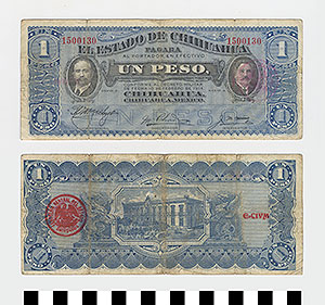 Thumbnail of Bank Note: Mexico, 1 Peso (1992.23.1283)
