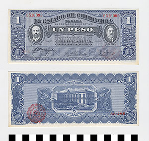 Thumbnail of Bank Note: Mexico, 1 Peso (1992.23.1284)