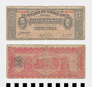 Thumbnail of Bank Note: Mexico, 5 Pesos (1992.23.1288)