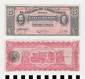 Thumbnail of Bank Note: Mexico, 5 Pesos (1992.23.1291)