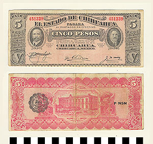 Thumbnail of Bank Note: Mexico, 5 Pesos (1992.23.1293)