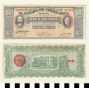 Thumbnail of Bank Note: Mexico, 10 Pesos (1992.23.1303)