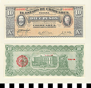 Thumbnail of Bank Note: Mexico, 10 Pesos (1992.23.1304)