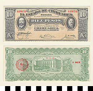 Thumbnail of Bank Note: Mexico, 10 Pesos (1992.23.1305)