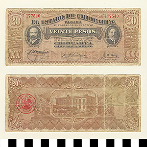 Thumbnail of Bank Note: Mexico, 20 Pesos (1992.23.1307)