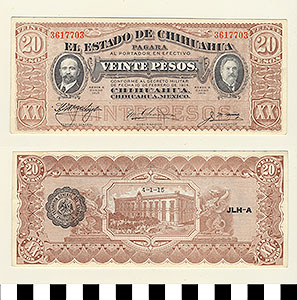 Thumbnail of Bank Note: Mexico, 20 Pesos (1992.23.1309)