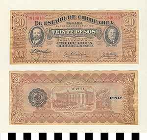 Thumbnail of Bank Note: Mexico, 20 Pesos (1992.23.1311)
