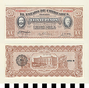 Thumbnail of Bank Note: Mexico, 20 Pesos (1992.23.1313)