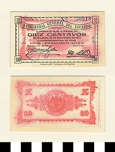 Thumbnail of Bank Note: Mexico, 10 Centavos (1992.23.1315)