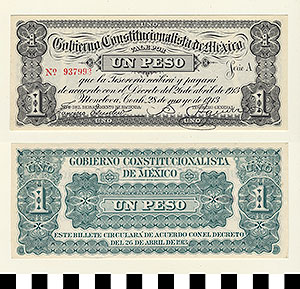 Thumbnail of Bank Note: Mexico, 1 Peso (1992.23.1328)