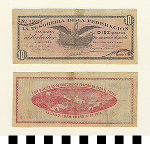 Thumbnail of Bank Note: Mexico, 10 Centavos (1992.23.1332)