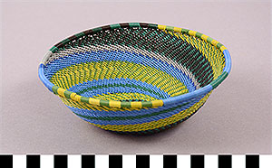 Thumbnail of Basket Woven from Telephone Cable (1996.09.0010)