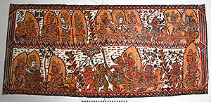 Thumbnail of Painting: Ramayana Scene of Bimasena finding his father in the underworld (2012.07.0087)