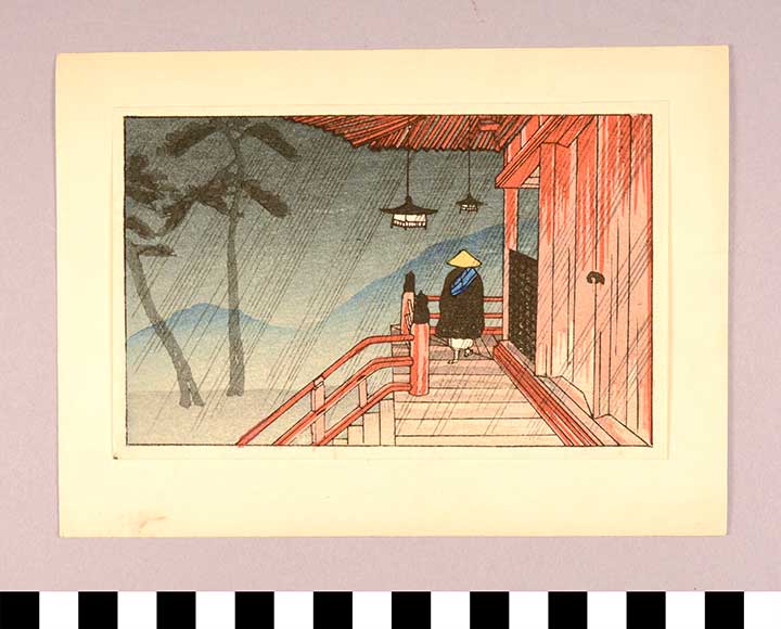 Thumbnail of Woodblock Print, Ukiyo-e: Red Temple (1900.43.0071A)