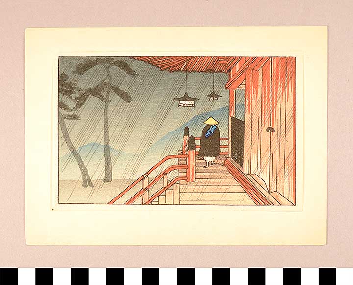 Thumbnail of Woodblock Print, Ukiyo-e: Red Temple (1900.43.0071B)