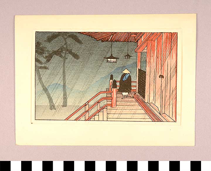 Thumbnail of Woodblock Print, Ukiyo-e: Red Temple (1900.43.0071C)