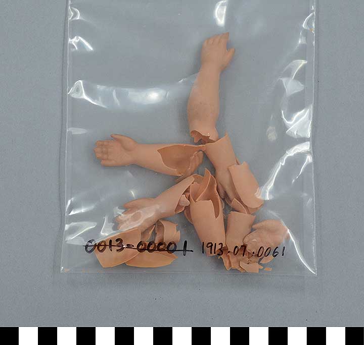 Thumbnail of Bag of Doll Arms (1913.07.0061)