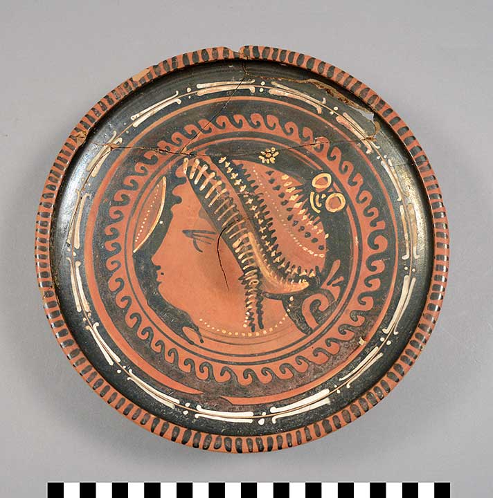 Thumbnail of Red Figure Plate (1922.01.0059)